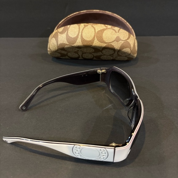 Coach Lexi S493 White Pink 125mm Sunglasses w/Case Women’s Designer Shades - Picture 4 of 9